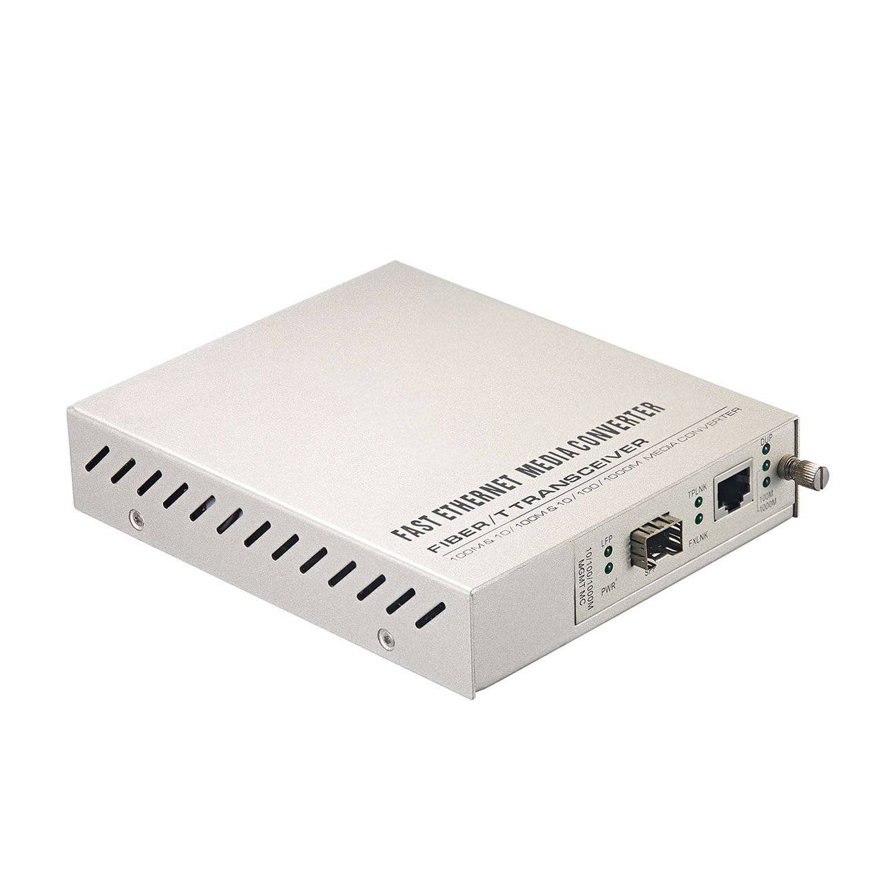 The thumbnail of 10/100/1000Base-TX to 1000Base-FX Managed GbE Media Converter Card