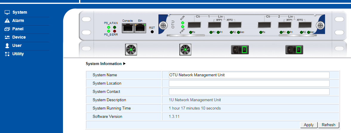 10G Transponder with OLP