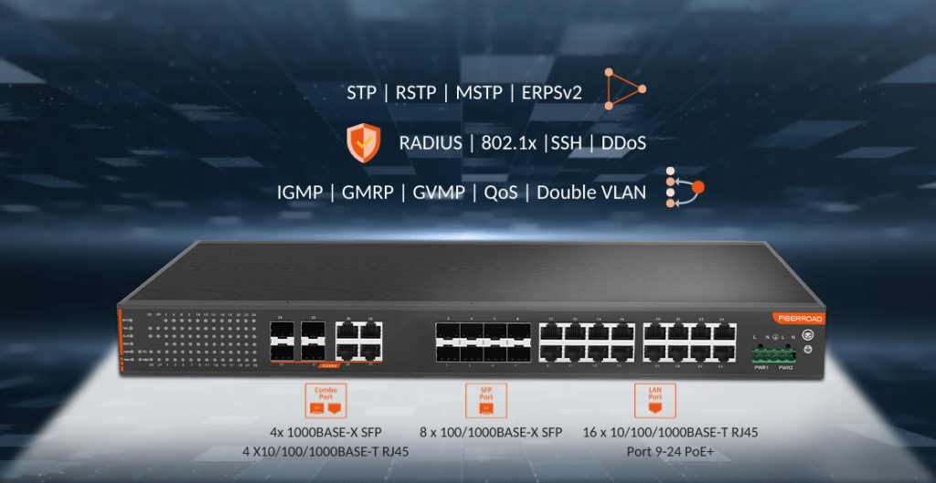 industrial managed poe ethernet switch
