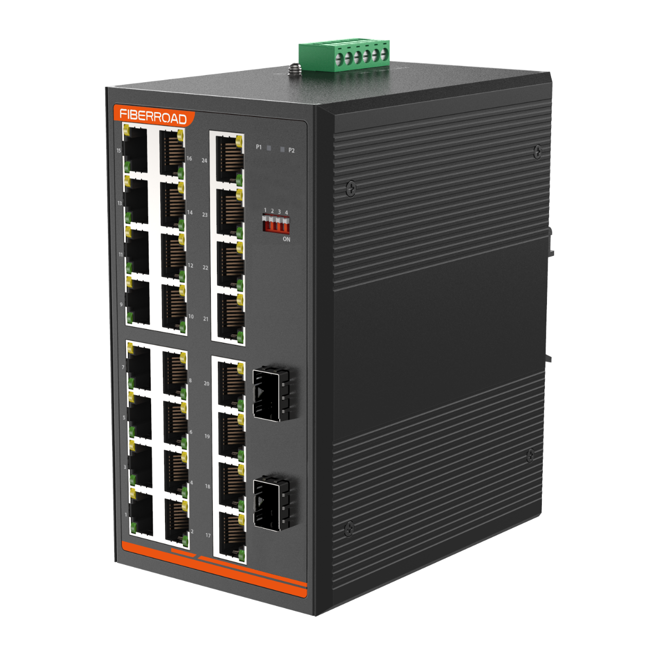 Commutateur Ethernet industriel géré à 24 ports