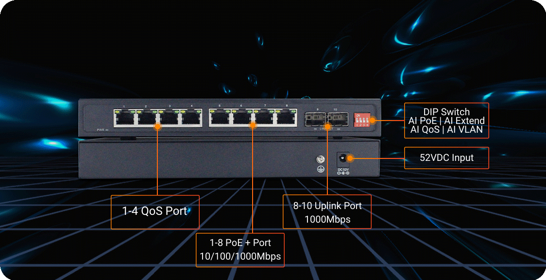 16 port switch 8 poe